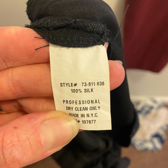 ALICE + OLIVIA BLACK 100% SILK SUSPENDER MINI DRESS BUBBLE HEM PINAFORE S - Picture 4 of 5